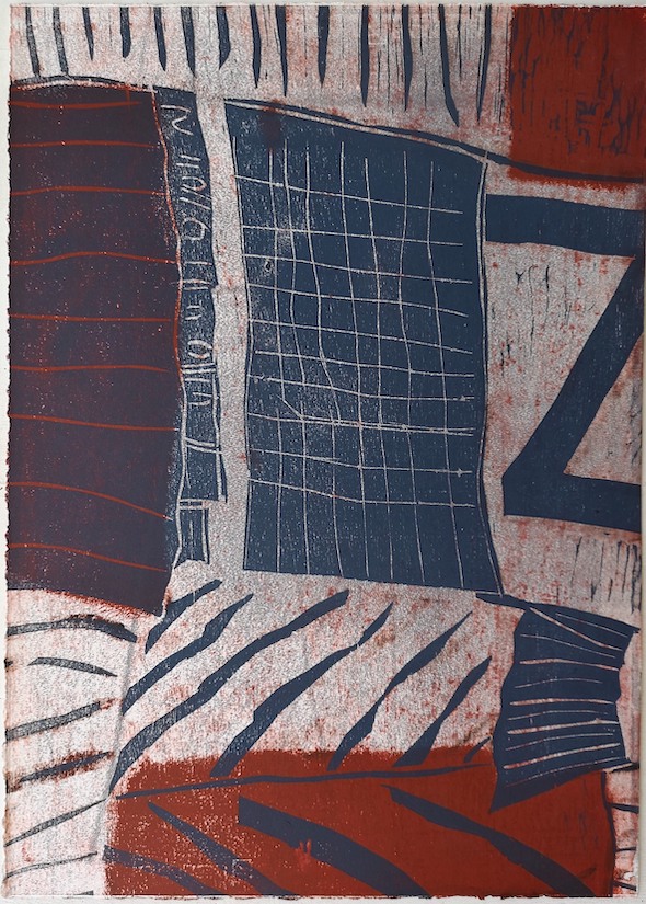 Pamela_Clarkson_Corrugated_relief_print_2019_70.3x50.4cm_jpg (002) Corrugated, 2019, relief print, 70,3 x 50,4 cm.