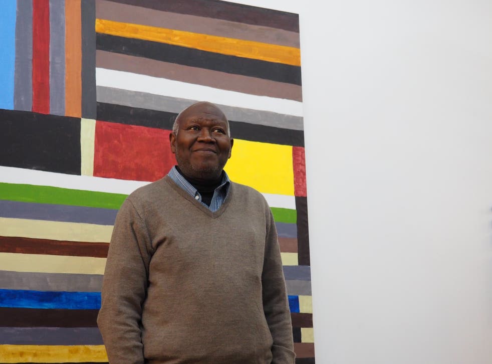 Kwami, pictured in 2019, described his work as more schematic than abstract